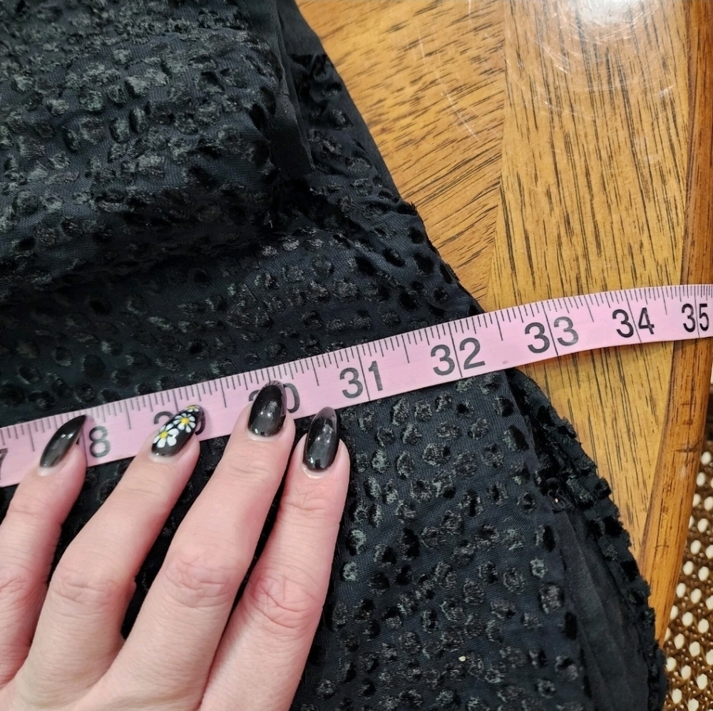 Express • Black Velvet Polka Dot Dress - Picture 12 of 12